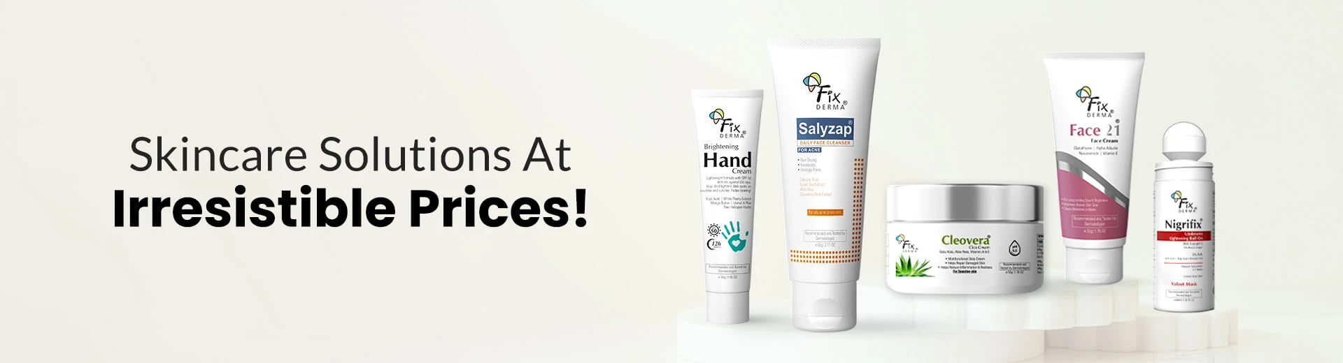 Offers on Fixderma products for special skin needs