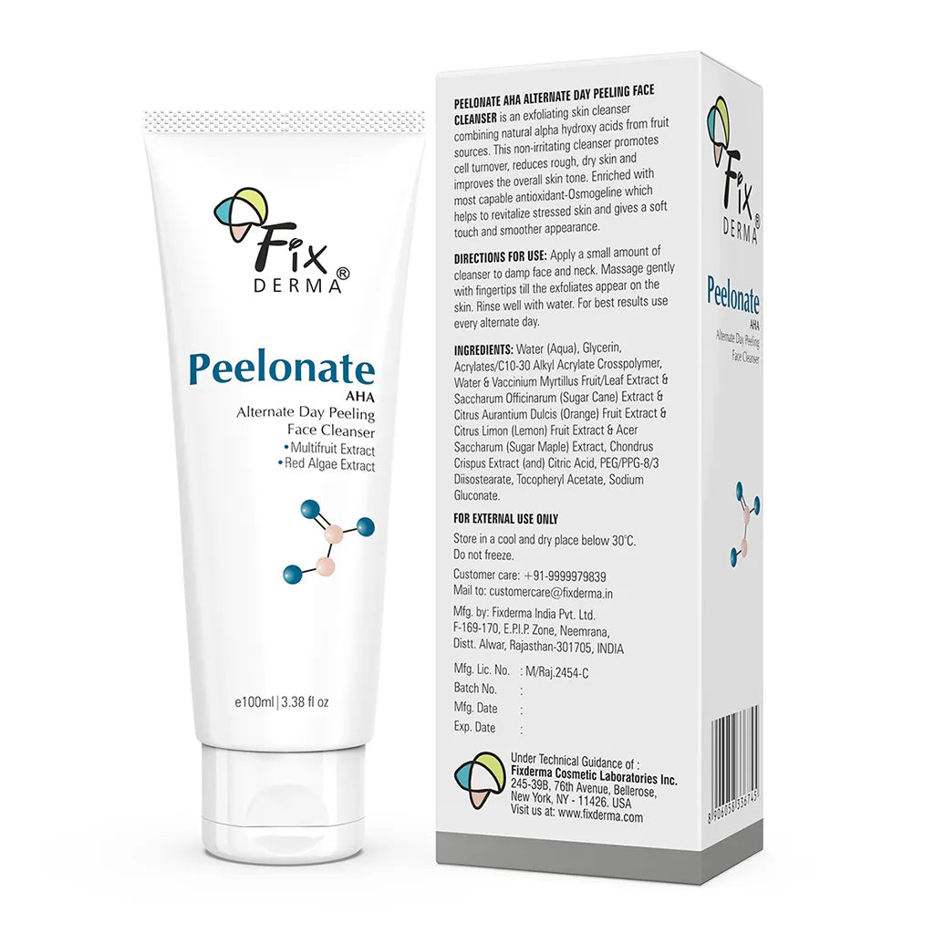 Box View of Peelonate AHA Face And Body Exfoliator For Oily & Acne Prone Skin