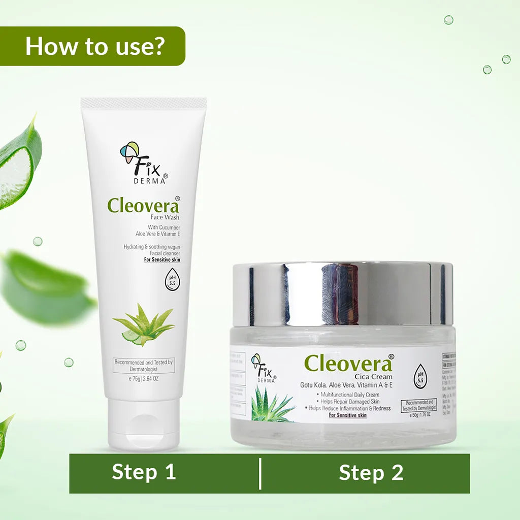 Cleovera Face Wash And Cream Combo Pack For All Skin Types