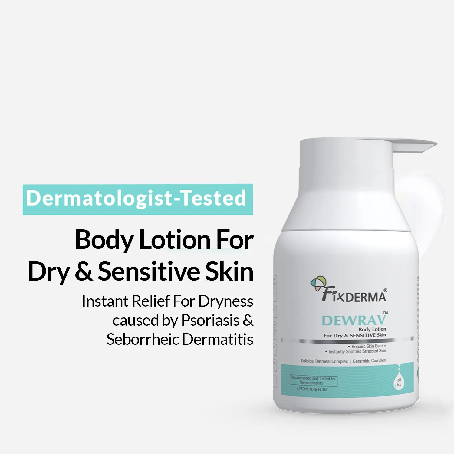 dermatologist tested body lotion for dry and sensitive skin for daily use