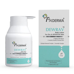 Front View of Body Lotion for Dry and Sensitive Skin