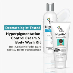 Nigrifix Hyperpigmentation Control Cream & Body Wash Kit for Neck, Underarms & Knees