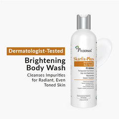brightening body wash for uneven skin tone