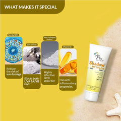 Shadow SPF 50+ Gel Sunscreen 40g Pack of 2