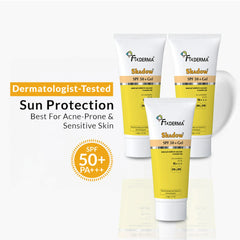 Shadow SPF 50+ Gel Sunscreen 40g Pack of 3