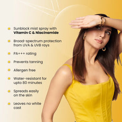 Key features of Fixderma Shadow Dewy SPF 50 Sunscreen Spray