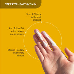 SPF 50 sunscreen cream for dry skin no white cast | how to use