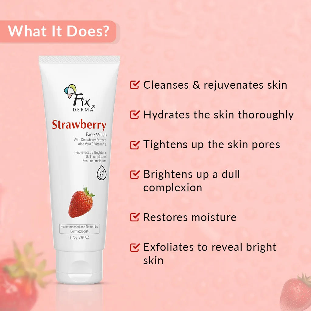 Fixderma Strawberry Face Wash - Key Highlights