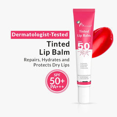 dermatologist tested tinted lip balm SPF 50 for dark lips