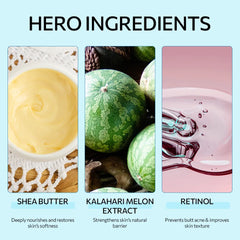 Teenilicious Bum Body Cream with Retistar & Shea Butter for Butt Acne