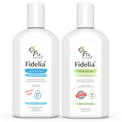 Dry and Sensitive Skin combo - Fidelia Body Lotion - Face & Body Wash