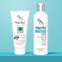 Nigrifix Hyperpigmentation Control Cream & Body Wash Kit for Neck, Underarms & Knees