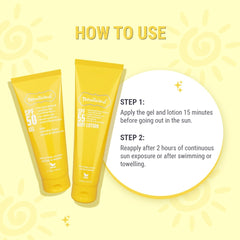 Teenilicious SPF Sunscreen Kit, Face Gel + Body Lotion, Broad Spectrum PA+++ ,No White Cast, Light Weight