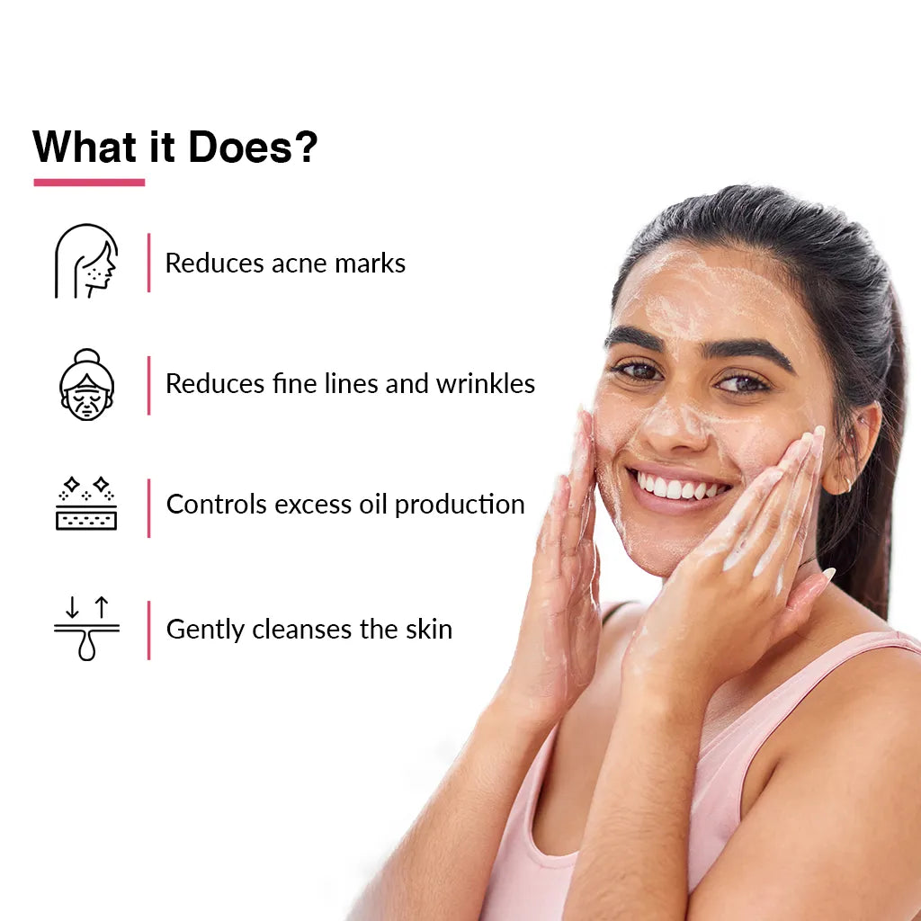Jojoba Oil, Sodium Hyaluronate, Reticuram Face Cleanser for Wrinkles & Fine Lines