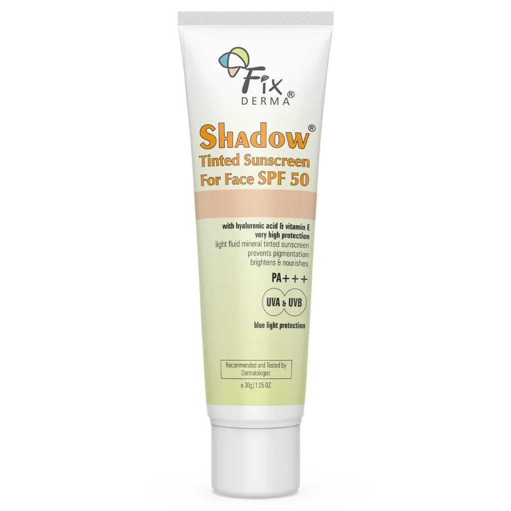Tinted Sunscreen with SPF 50 for face Fixderma Skincare