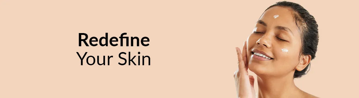 A female figure applying Fixderma cream on the face