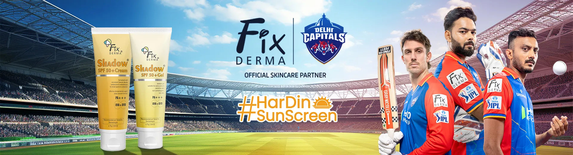 Fixderma Skincare Shadow sunscreen spf product range