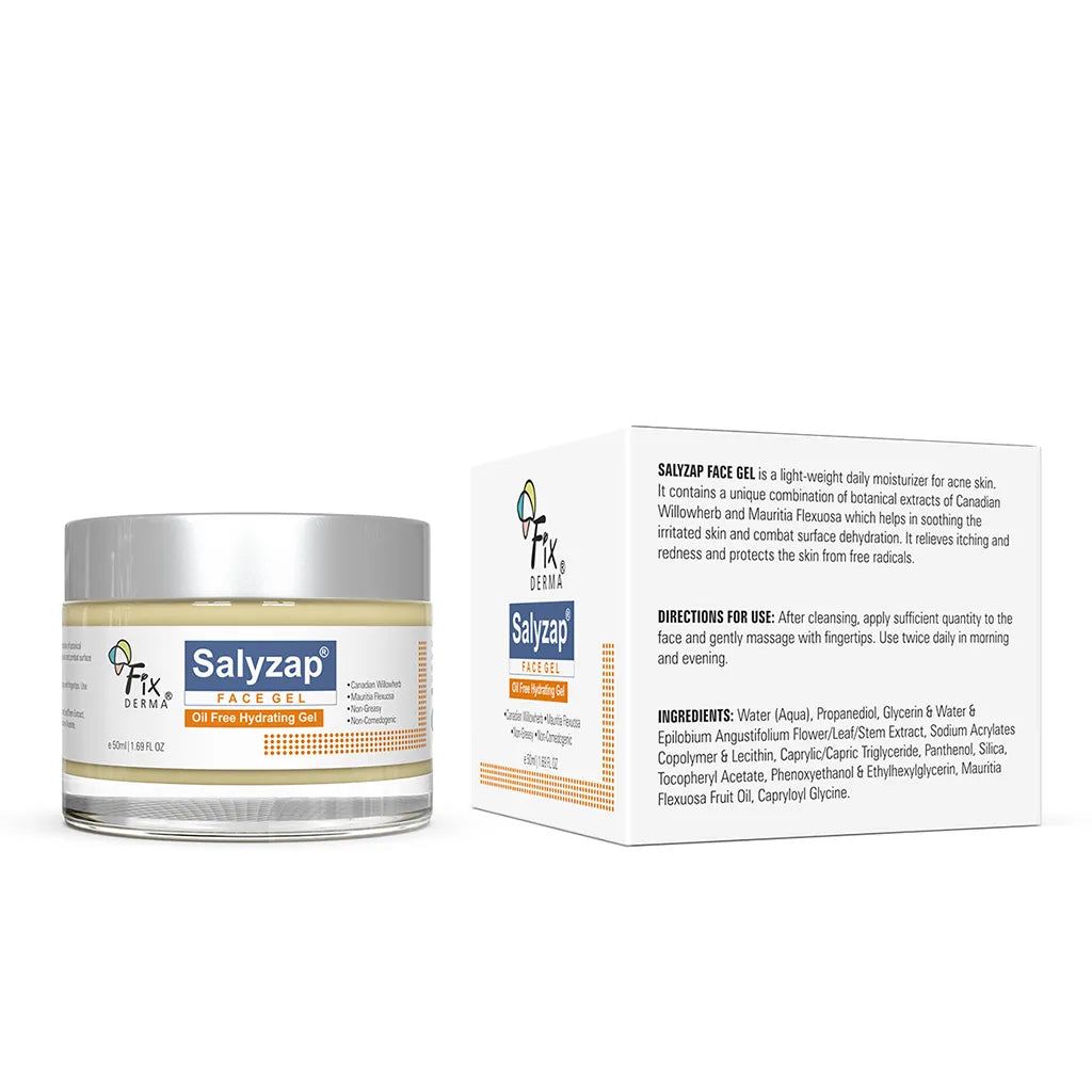 1% Vitamin E, Salyzap Face Gel | Moisturizer for Oily and Acne-Prone Skin