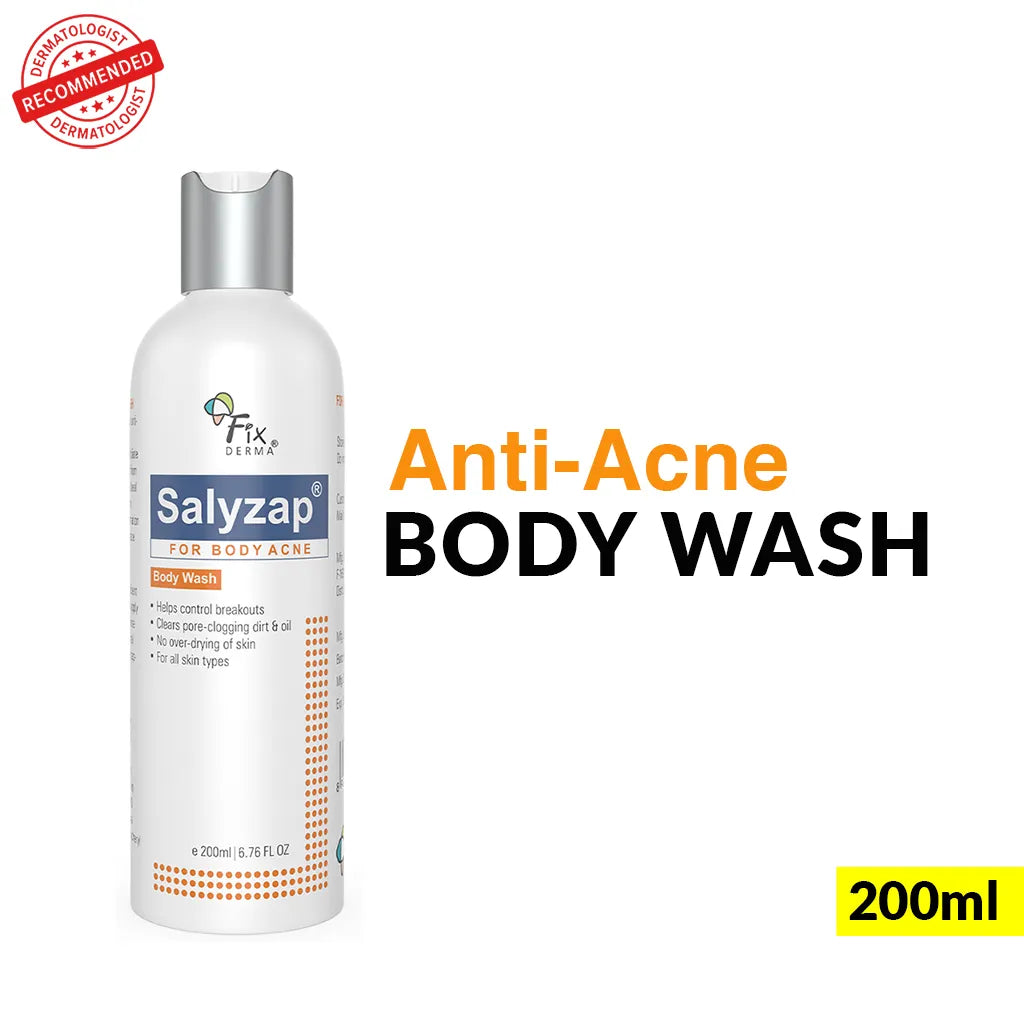 2% Salicylic acid, 1% Azelaic acid, 0.1% Tea tree oil | Salyzap Body Wash for Body Acne | Salicylic Acid Body Wash