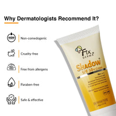Why dermatologist recommend Fixderma Shadow Sunscreen For Dry Skin SPF 50+