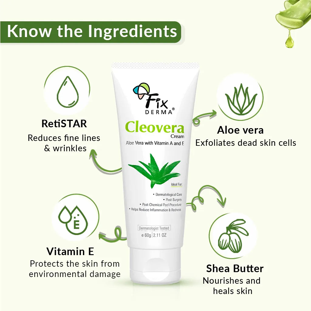 Ingredients of Fixderma Cleovera Cream
