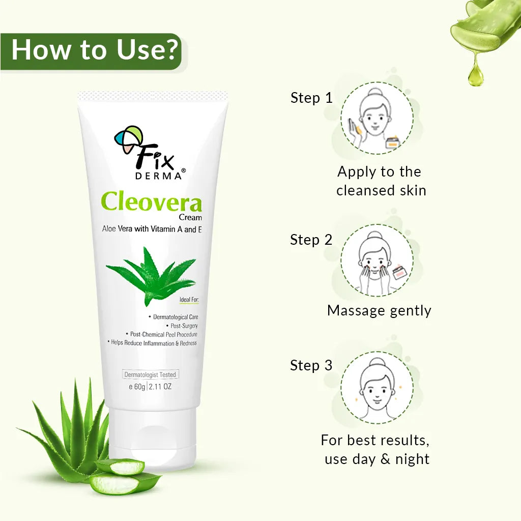 aloe vera repair Fixderma Cleovera Aloe Vera Moisturizing Cream