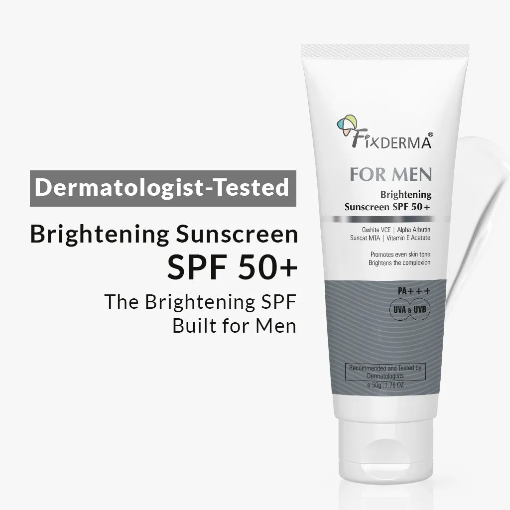 Dermatologist Tested Men Brightening Sunscreen SPF 50+