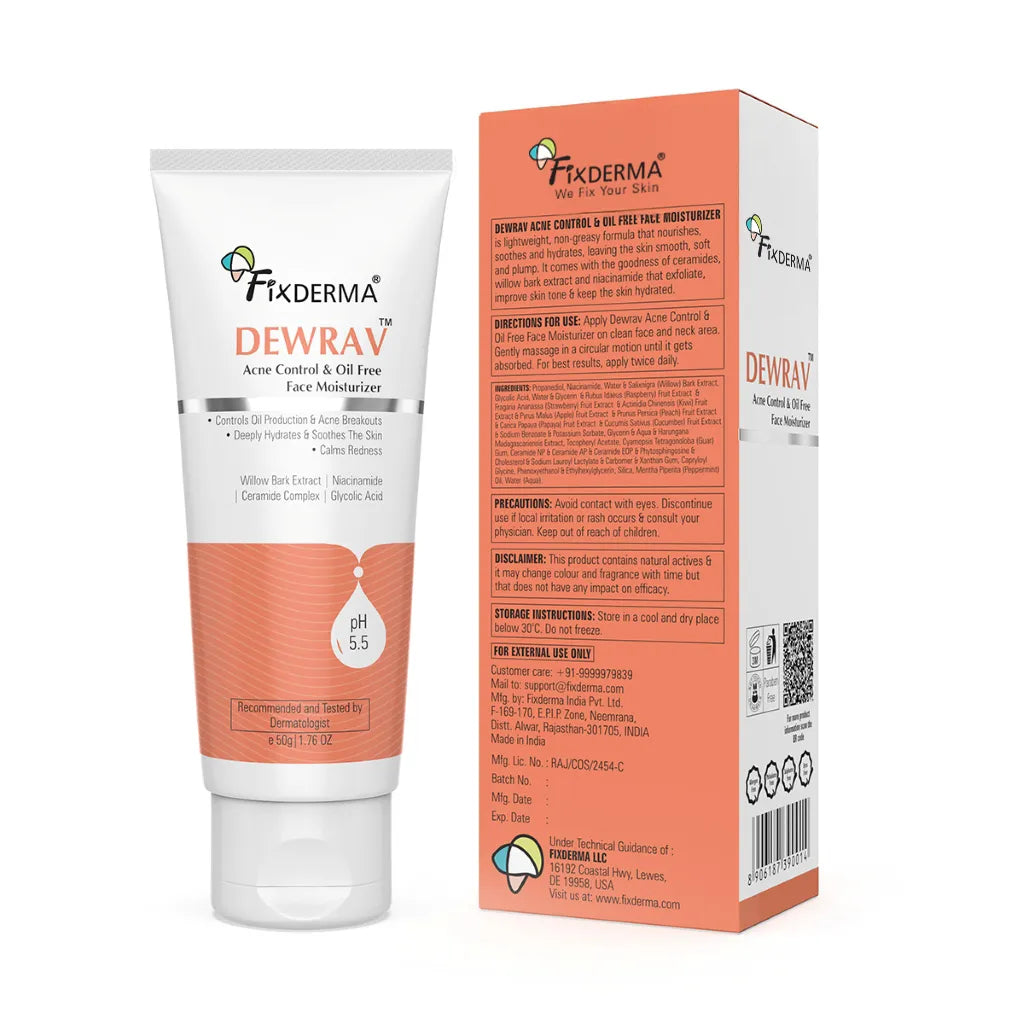 Dewrav Acne Control & Oil Free Face Moisturizer