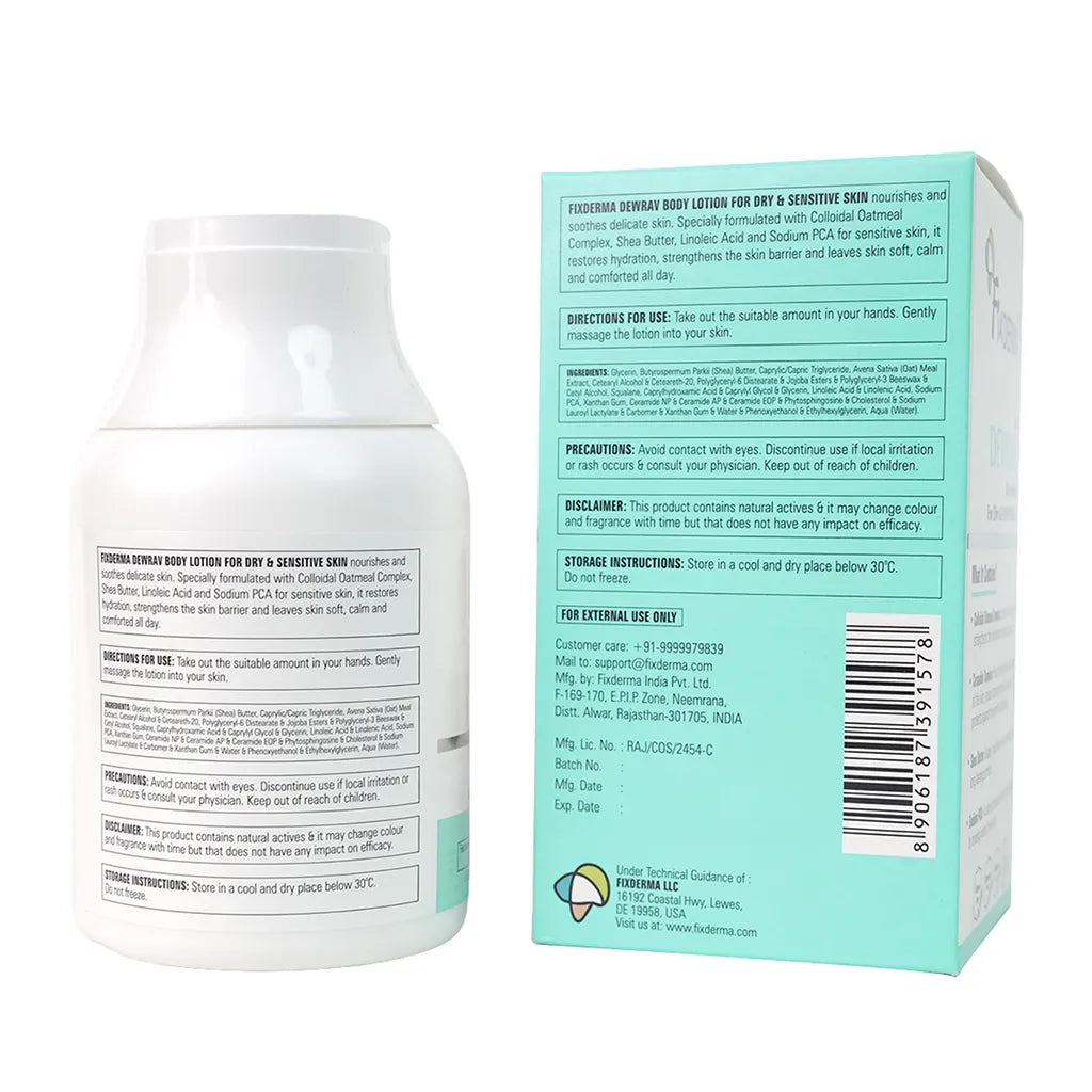 Dewrav Body Lotion For Dry & Sensitive Skin