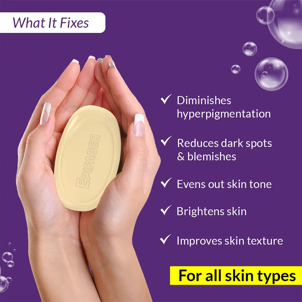 Brightens & whitens skin soap