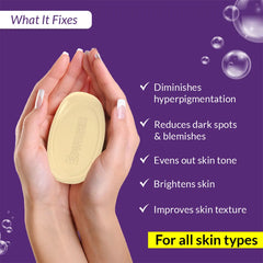 Brightens & whitens skin soap