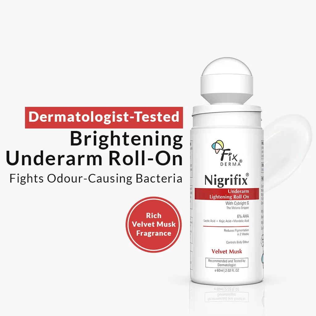 Dermatologist Tested Underarm Roll-On for Pigmentation Velvet Musk Fragrance)