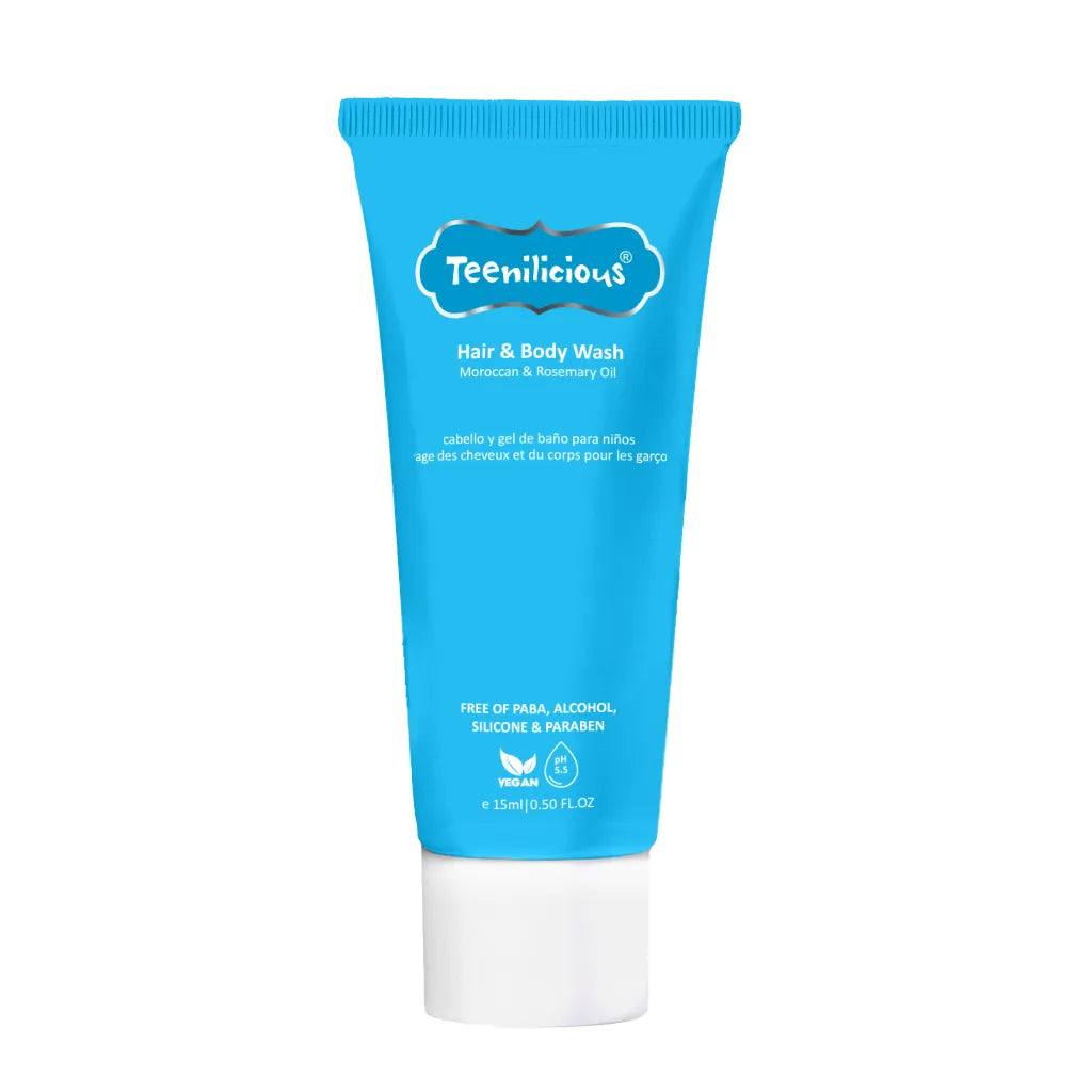 Teenilicious Hair and Body Wash With Moroccan & Rosemary Oil 15ml Sample