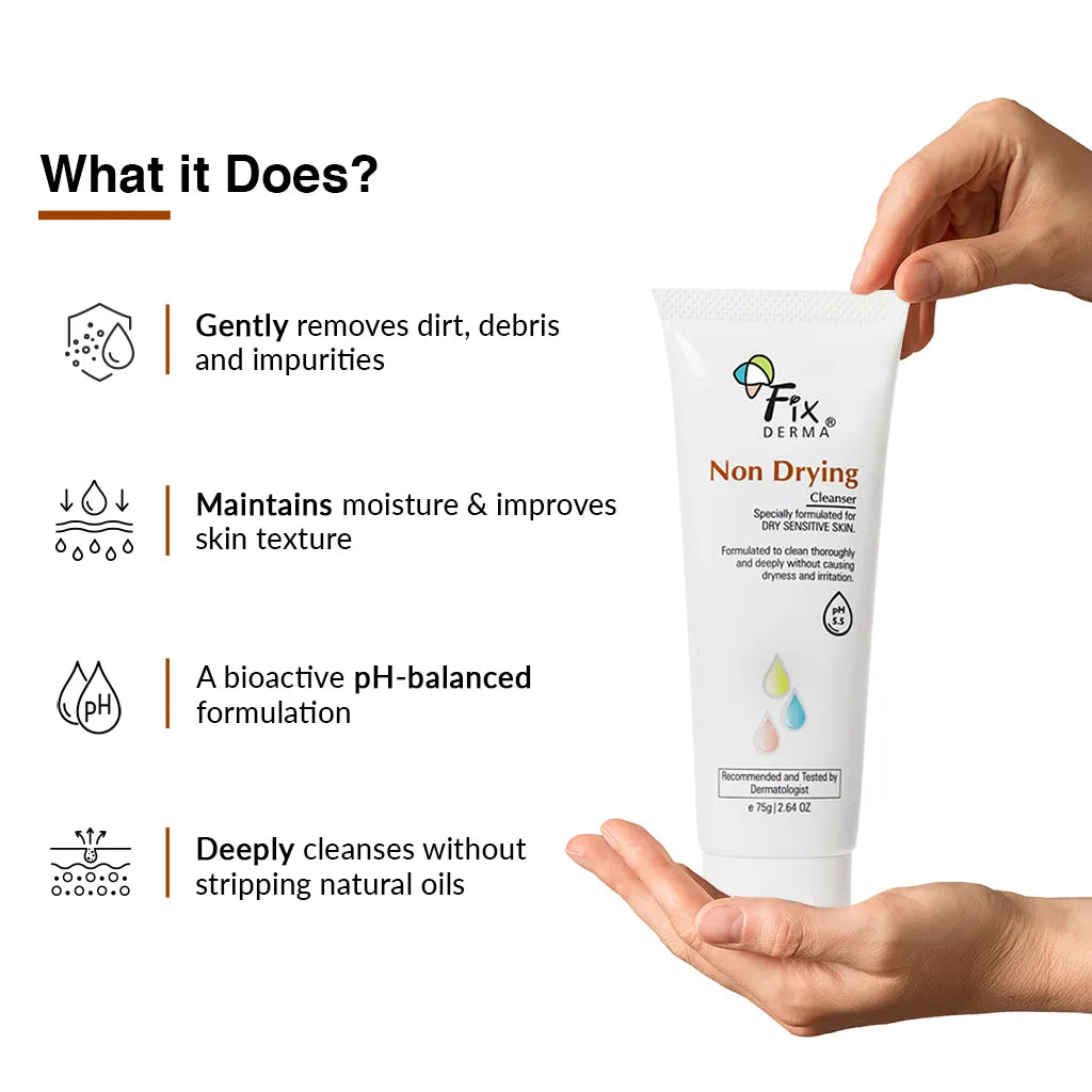 Non drying best sale facial cleanser