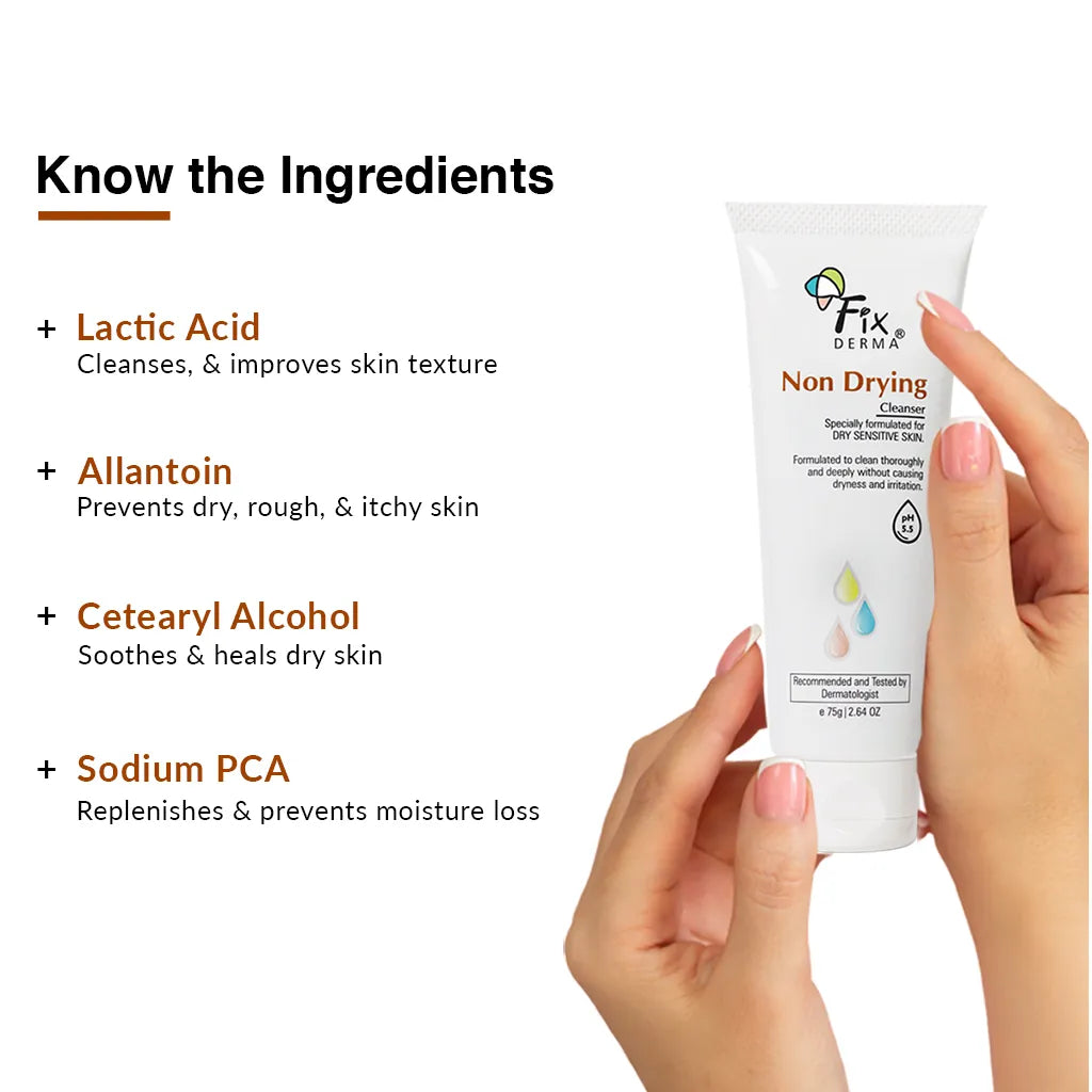 Non drying best sale face wash