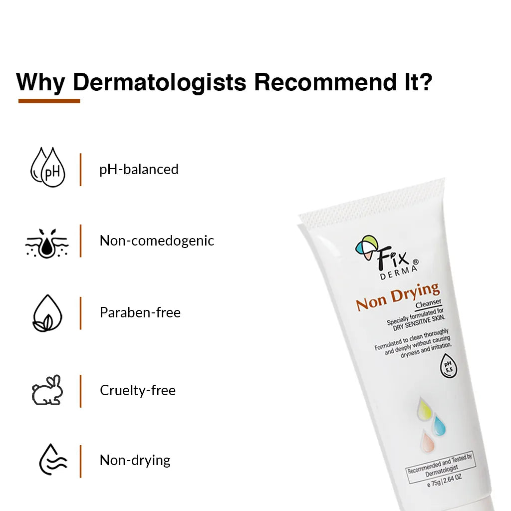 Dermatologists Recommended Fixderma Non-Drying Cleanser