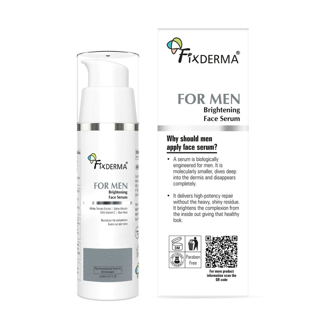 Side View of Men Brightening Face Serum