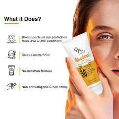 Benefits of Shadow Sunscreen For Oily Skin SPF 50 Silicone Matte Cream