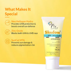Ingredients of Sunscreen SPF 30+ Gel For Acne Prone Skin