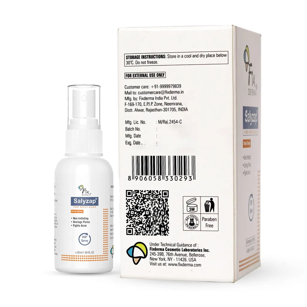 Salyzap Spray for Body Acne