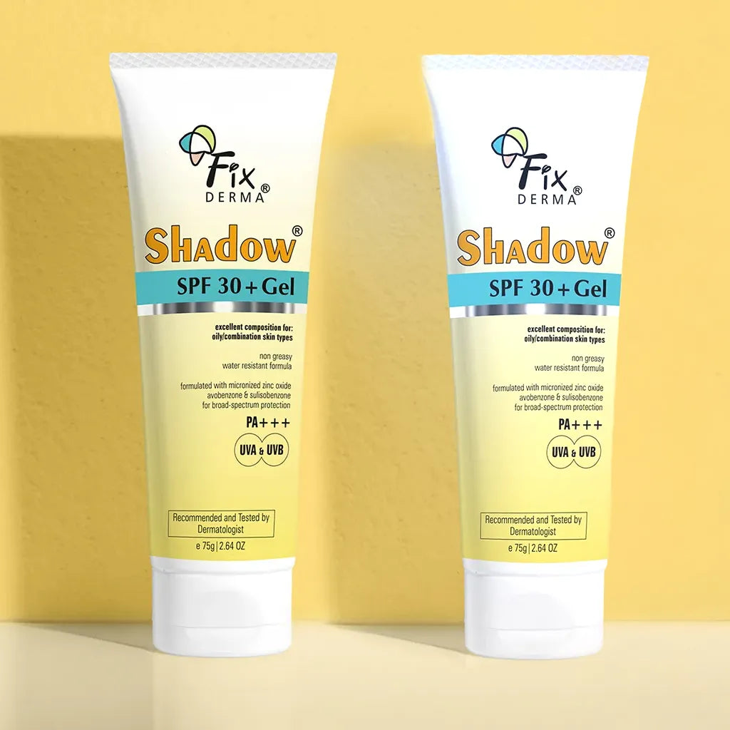 Fixderma Shadow Sunscreen SPF 30 Gel 75g Tube (Pack of 2)