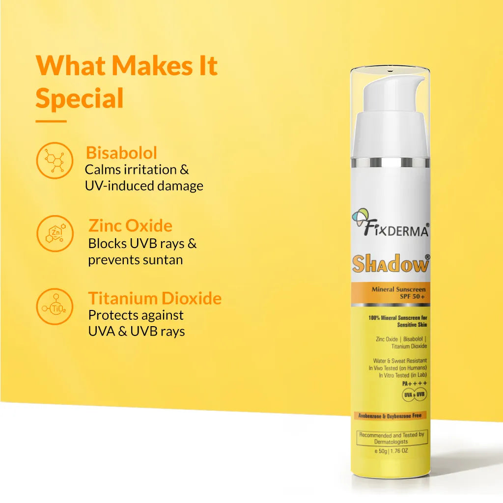 Ingredients of Mineral Sunscreen SPF 50+