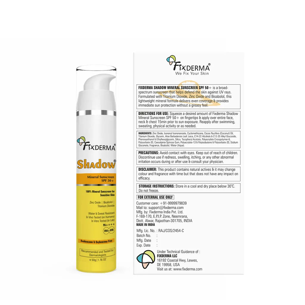 Back View of 100% Mineral Sunscreen SPF 50+