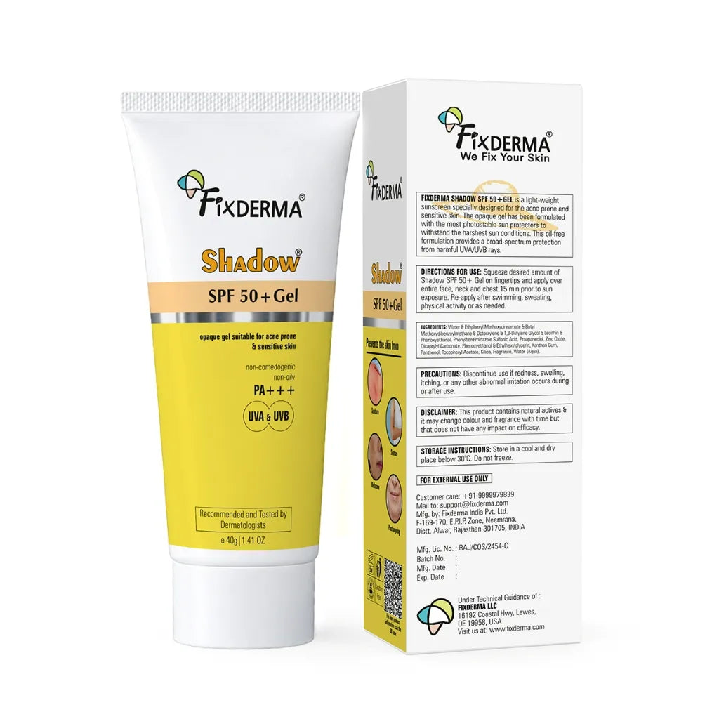 Shadow SPF 50+ Gel Sunscreen 40g Pack of 3