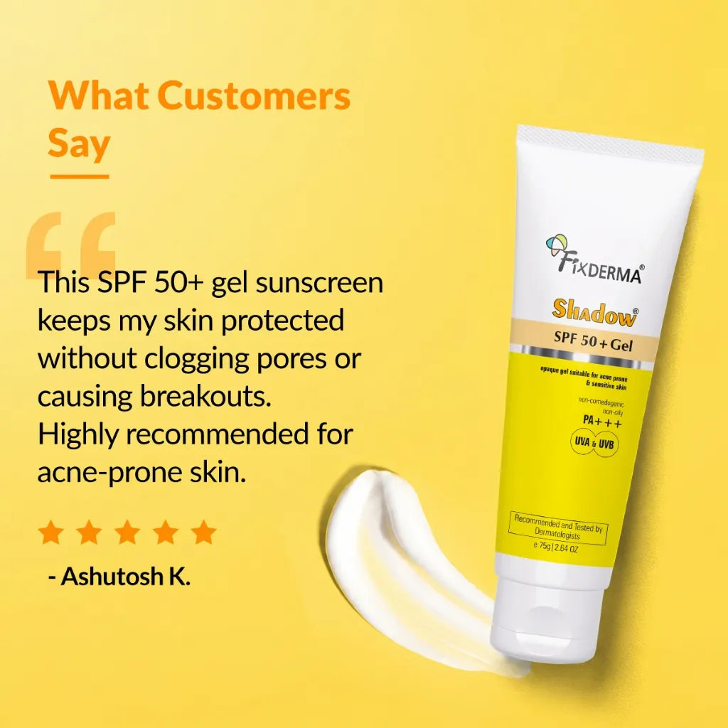 Shadow SPF 50+ Gel Sunscreen 75g Pack of 2