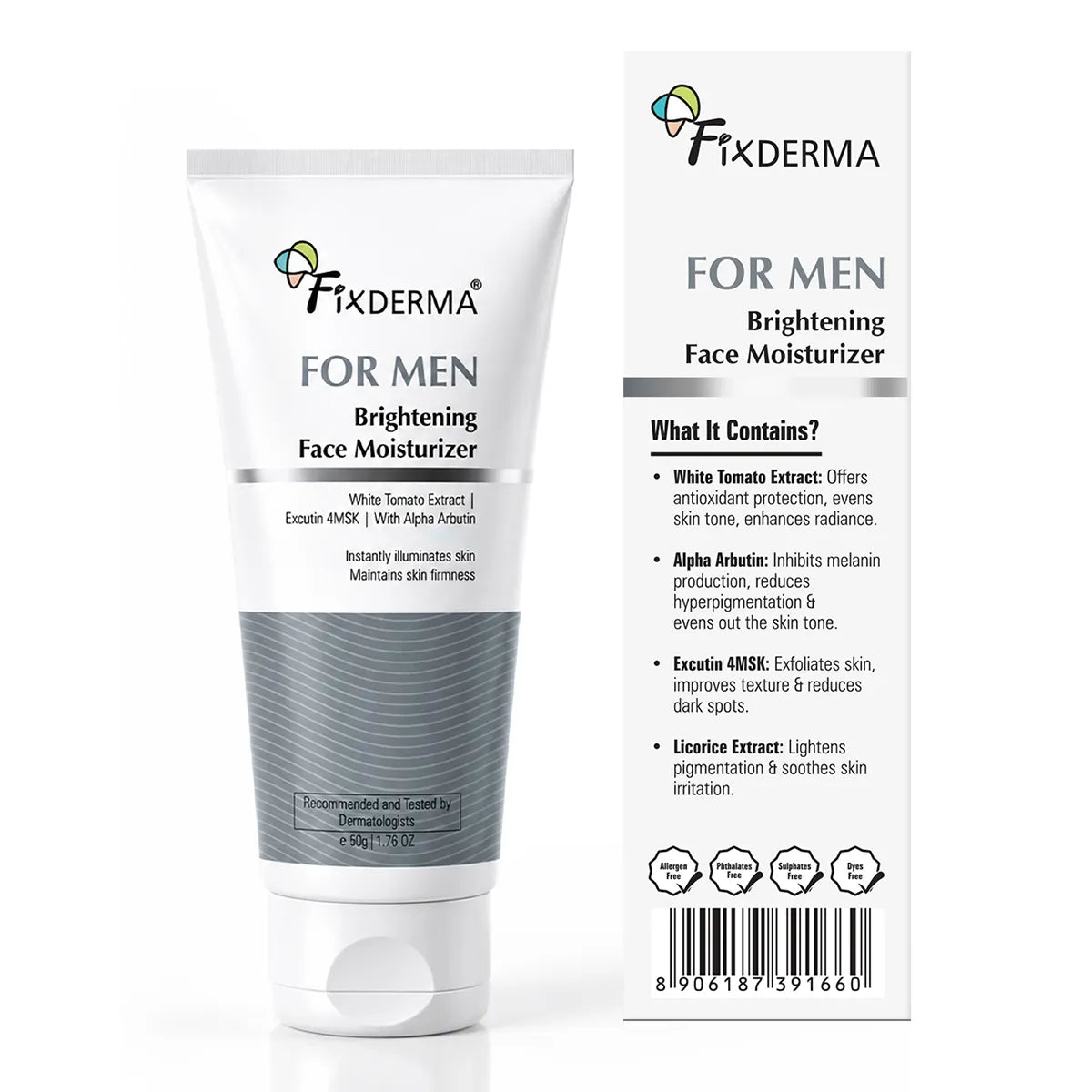 Side View of Men Brightening Face Moisturizer