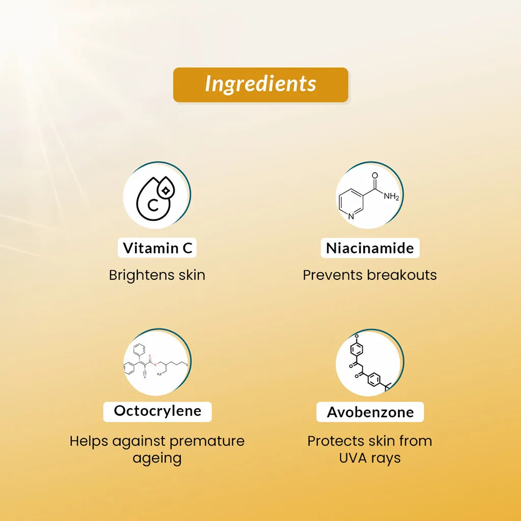Key ingredients of Shadow Dewy SPF 50 Sunscreen Spray