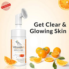 Fixderma Vitamin C Foaming Face Cleanser for clear & glowing skin