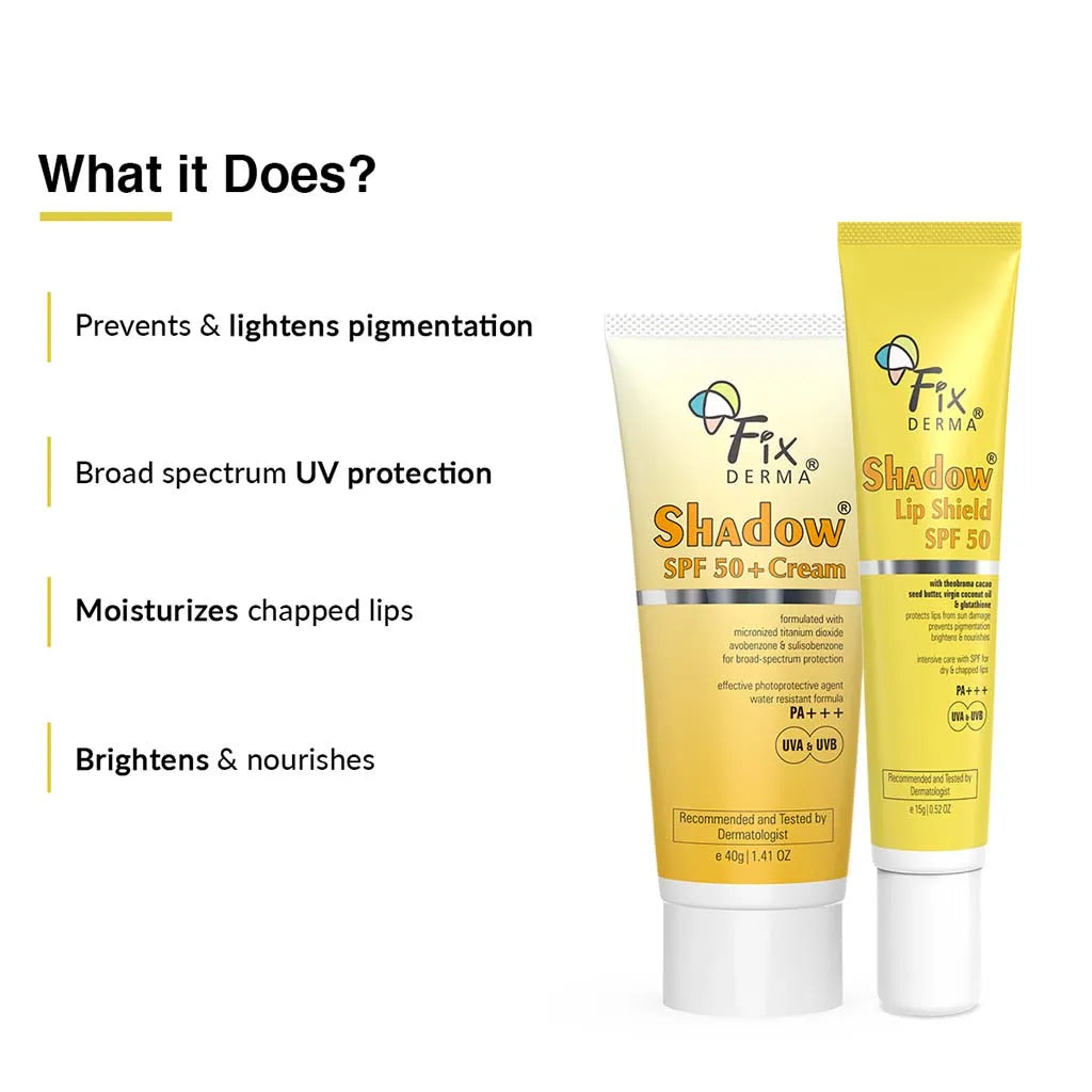 Shadow Lip Shield SPF 50 + Shadow SPF 50 Cream