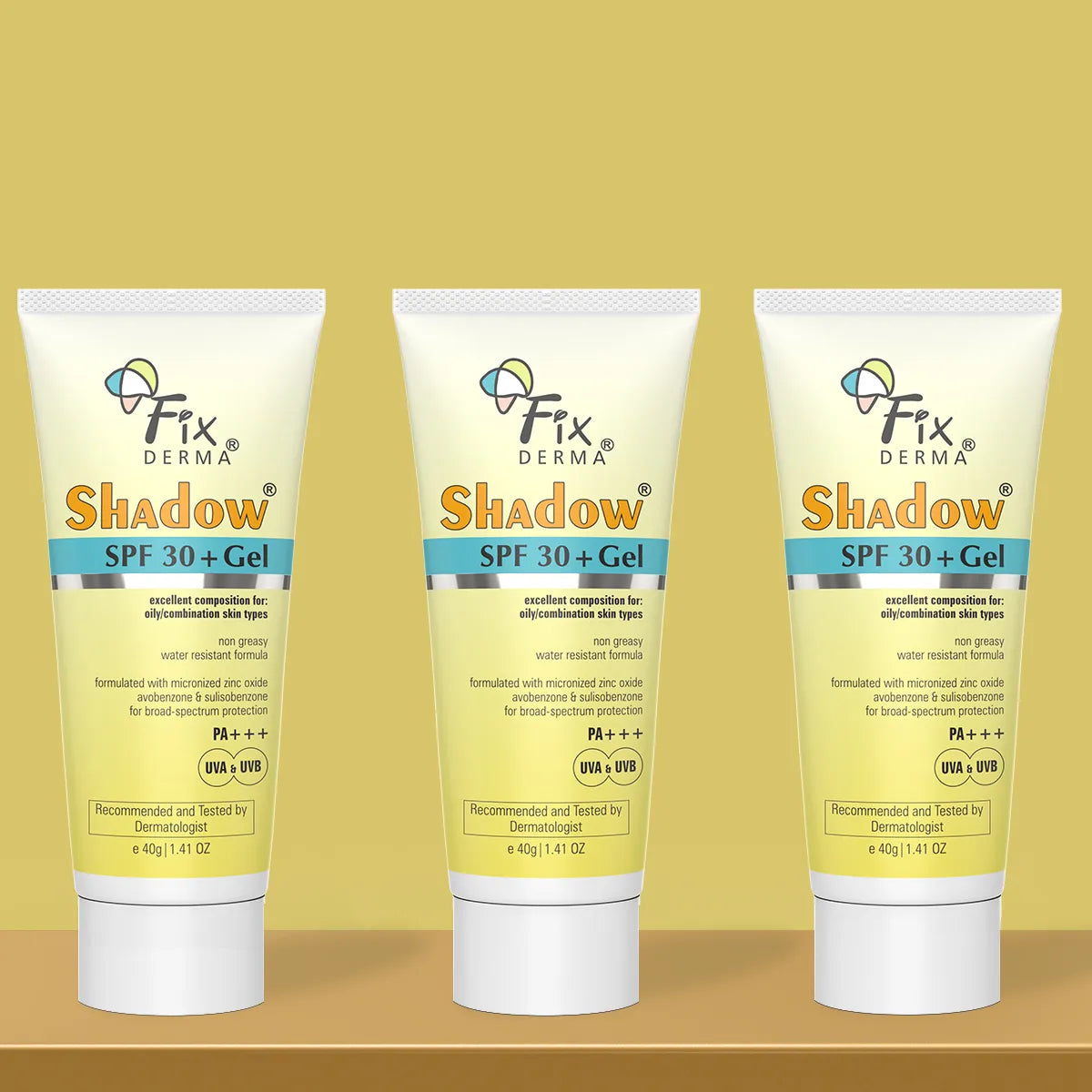 Fixderma Shadow Sunscreen SPF 30+ Pa+++ Gel for oily skin – Fixderma ...